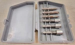 Black Decker Scorpion #71-469 Screwdriver Nut Bit Set W/ Gray Grey Case. Fixed Price $17.09.