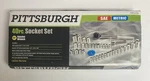 Socket Set 40 Piece Metric - Pittsburg Sae 3/8 Ratchet Wrench. Fixed Price $22.00.