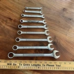 Vintage 9 Pc Craftsman Combination Wrench Set Sae 12 Point 13/16"-1/4". Fixed Price $37.59.