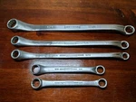 Williams 5PC 12PT Box End Superrench Lot 8723,8725B,6723,9723,8721USA Vtg. Fixed Price $29.99.