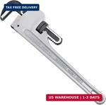 Maxpower 18-INCH Pipe Wrench, 2.5 Jaw Opening Capacity, Heavy Duty Aluminum. Fixed Price $45.55.
