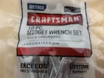 New Craftsman 10 Midget Ignition Set, Metric 4-11 Mm, Small/mini Wrenches. Fixed Price $31.32.