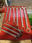 9-PROTO Professional Combination Wrenches Sae Large Sizes From 15/16 -1-5/8. Fixed Price $350.00.