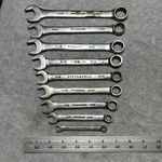 Pittsburgh 9 Pc Sae Combination Wrench Set Chrome Vanadium Steel. Fixed Price $12.00.