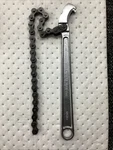 Craftsman Usa 55713 12" Chain Wrench 4" Capacity Nice. Fixed Price $32.00.