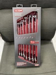 Icon WRDBS-7 Professional Sae Double Box Ratcheting Wrench Set 56654 New. Fixed Price $129.99.