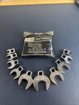 Sears Craftsman Usa 3/8" Drive Sae 10PC - 1" Crow Foot Wrench Set 94362 Euc. Fixed Price $49.98.