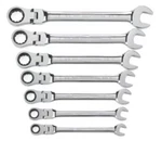 Gearwrench New 7PC. Flex Combination Ratcheting Set Sae #9700. Fixed Price $97.66.