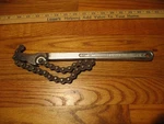 Vintage Craftsman Wf 9 55713 12" Chain Wrench 100MM Cap - Vg Cond Usa. Fixed Price $28.90.