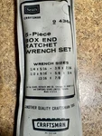 Vintage Set Of 5 Craftsman Crown Logo 4368 Ratcheting Double End Box Wrenches. Fixed Price $29.99.