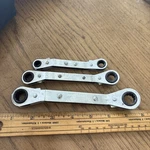 Craftsman Ratcheting Angled Box Wrench 43366, 43367 43368 Metric 7MM - 13MM. Fixed Price $29.95.