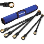 Workpro 5PCS Extra Long Ratcheting Wrench Set 8-19MM Combination Metric 72-TEETH. Fixed Price $49.49.