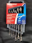 Qty New Crescent CCWS1 6PC Combination 8MM-14MM Metric Wrench Set. Fixed Price $24.99.