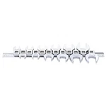 Westward 54PR45 3/8" Drive, Metric, Crowfoot Socket Wrench Set, Open End, Chrome. Fixed Price $73.59.