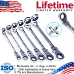 Flex-head Double Box End Ratcheting Wrenches Extra Universal Spanner Repair Tool. Fixed Price $40.89.