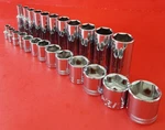New Craftsman 24PC Shallow & Deep 3/8" Drive Sae 6PT Point Socket Set. Fixed Price $52.83.