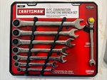 New Craftsman 8 Piece Combination Ratcheting Wrench Set Inch 5/16-3/4". Fixed Price $82.98.
