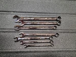Craftsman CMMT12063L Long Panel Combination Wrench Set Gunmetal Chrome. Fixed Price $25.00.