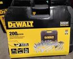 Dewalt 200 Piece Mechanic Tool Socket Set Metric/sae Hd Pro Kit Storage Case. Fixed Price $179.95.