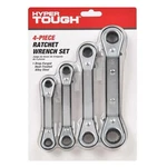 Hyper Tough Heavy-duty 4-PIECE Ratchet Wrench Set. Fixed Price $15.99.