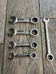 Gearwrench Tools Metric 12MM 18MM Stubby Ratcheting Combination Point. Fixed Price $44.95.
