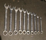 Vintage Gearwrench 10 Piece Metric Ratcheting Set 18MM-6MM Usa. Fixed Price $89.95.