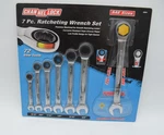 Channel Lock 7 Piece Ratcheting Combination Wrench Set Sae New The Package. Fixed Price $39.95.