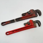 Vintage Ridge Tool Co. Pipe Wrench Set - 14" And 12". Fixed Price $39.99.