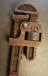 Vintage Globemaster Pipe Wrench W. Germany Adjustable 11.5" No. 14. Fixed Price $32.00.