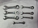 Matco Tools S7GRBS7 Pcs 72 Tooth Sae Stubby Combination Ratcheting Wrench Set. Fixed Price $138.95.