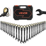 Vevor Flex-head Ratcheting Wrench Set Combination 24-PIECE Black. Fixed Price $84.90.