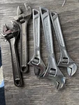 Husky Lot Of 5 Adjustable Wrench Four 8" & One 10". Fixed Price $37.52.