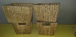 Trademark Innovations Hyacinth Storage Basket With Handles, Rectangular Set Of. Fixed Price $39.99.