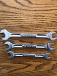 Pc Action Double Open End Wrench Set Sae Usa 34616, 34619, 34620. Fixed Price $28.00.
