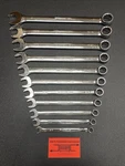 Snap-on Pc 12-POINT Sae Flank Drive Plus Comb Wrench Set 3/8 -1 SOEX711B. Fixed Price $400.00.
