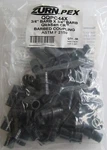 50-PACK Zurn Pex QQPC44X 3/4" Quicksert Cr Barbed Polymer Couplings. Fixed Price $25.00.