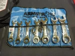 Armstrong Usa 7 Pc. Sae Stubby Short Combo Wrench Set 3/8"-3/4" Free Ship. Fixed Price $175.00.