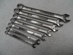 Craftsman Sae Combination Wrench Set, Usa Nos, Pt, 1/4" To 9/16" - 7 Pcs. Fixed Price $122.96.