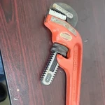Ridgid Heavy Duty Straight Pipe Wrench Red Usa Durable Professional Tool. Fixed Price $40.00.