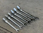 6PCS 12 Point Flex Head Socket Metric Open End Spanner Wrenches 10 19MM. Fixed Price $38.99.