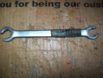 Vintage Master Mechanic M6816 1/2" X 9/16" Flare Nut Wrench Point. Fixed Price $9.98.