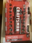 New Craftsman Mechanics Tool Set, 3/8" Drive, Sae/metric, 22 Piece (CMMT12029). Fixed Price $64.99.