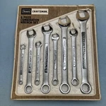 Rare Craftsman Usa Combination Wrench Set Sae 8 Pc - 44622 W/ Sears Letter. Fixed Price $89.99.
