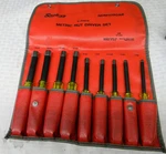 Snap-on 9PC Metric Yellow Handle Nut Driver Set 4-13MM In Kit Bag #NDM1090AK. Fixed Price $155.00.