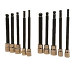 Craftsman 10 Piece Ball Hex Long Reach Bit Socket Key Set 1/4" And 3/8" New. Fixed Price $29.88.