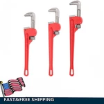 3PCS 14" 18" 24" Steel Straight Pipe Wrenchs Set Adjustable Plumbing Tool. Fixed Price $49.99.