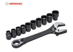 Crescent X6 3 In Pass-thru Adjustable/pipe Wrench Ratchet Set 11 Piece CPTAW8. Fixed Price $47.32.