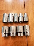Matco Snap On Tools 1/2 Drive 7/16-15/16 Shallow Pt Chrome Sockets Lot Of 9. Fixed Price $99.00.
