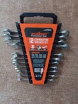 Horusdy 12-PIECE Metric Wrench Set Combination With Organizer. Fixed Price $25.00.