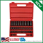 Deep Impact Socket Set Metric Standard Sae Automotive Repair Mechanic Tool Box. Fixed Price $63.49.